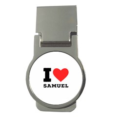 I Love Samuel Money Clips (round)  by ilovewhateva