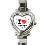 I love samuel Heart Italian Charm Watch Front