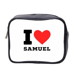 I Love Samuel Mini Toiletries Bag (two Sides) by ilovewhateva