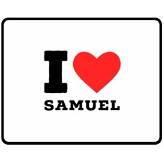 I Love Samuel Fleece Blanket (medium) by ilovewhateva