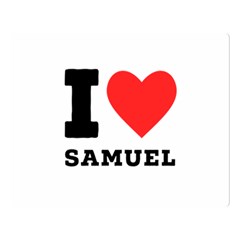 I Love Samuel Premium Plush Fleece Blanket (large) by ilovewhateva