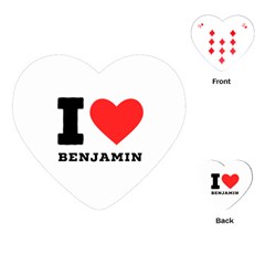 I Love Benjamin Playing Cards Single Design (heart) by ilovewhateva