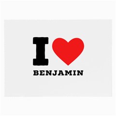 I Love Benjamin Large Glasses Cloth (2 Sides) by ilovewhateva