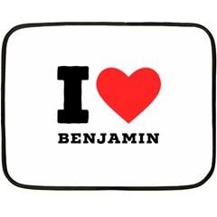 I Love Benjamin Two Sides Fleece Blanket (mini) by ilovewhateva