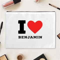 I Love Benjamin Cosmetic Bag (xl) by ilovewhateva