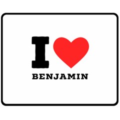 I Love Benjamin Fleece Blanket (medium) by ilovewhateva