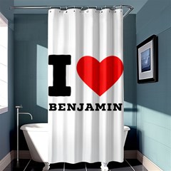 I Love Benjamin Shower Curtain 36  X 72  (stall)  by ilovewhateva