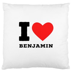 I Love Benjamin Large Cushion Case (two Sides) by ilovewhateva