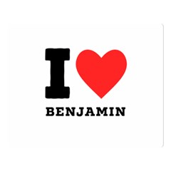 I Love Benjamin Two Sides Premium Plush Fleece Blanket (large) by ilovewhateva