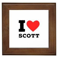 I Love Scott Framed Tile by ilovewhateva