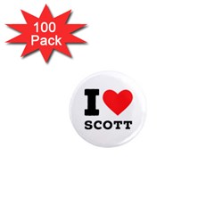 I Love Scott 1  Mini Magnets (100 Pack)  by ilovewhateva