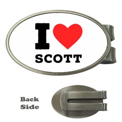 I Love Scott Money Clips (oval)  by ilovewhateva