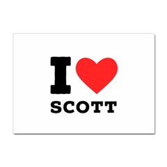 I Love Scott Sticker A4 (10 Pack) by ilovewhateva