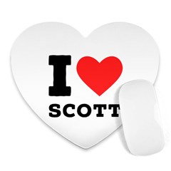 I Love Scott Heart Mousepad by ilovewhateva