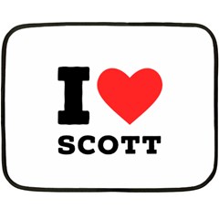 I Love Scott Two Sides Fleece Blanket (mini) by ilovewhateva