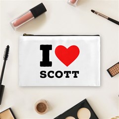 I Love Scott Cosmetic Bag (medium) by ilovewhateva