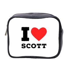 I Love Scott Mini Toiletries Bag (two Sides) by ilovewhateva