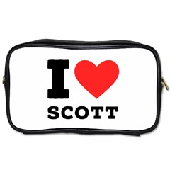 I Love Scott Toiletries Bag (one Side) by ilovewhateva