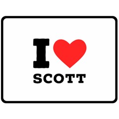 I Love Scott Fleece Blanket (large) by ilovewhateva