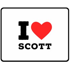 I Love Scott Fleece Blanket (medium) by ilovewhateva