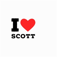 I Love Scott Large Garden Flag (two Sides) by ilovewhateva