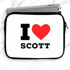 I Love Scott Apple Ipad 2/3/4 Zipper Cases by ilovewhateva