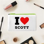 I love scott Cosmetic Bag (XS) Front