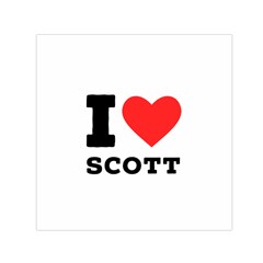 I Love Scott Square Satin Scarf (30  X 30 ) by ilovewhateva