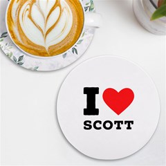 I Love Scott Uv Print Round Tile Coaster by ilovewhateva