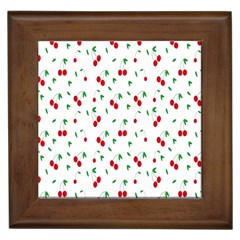 Cherries Framed Tile by nateshop