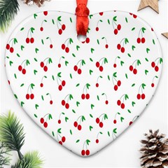 Cherries Ornament (heart) by nateshop