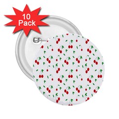 Cherries 2 25  Buttons (10 Pack)  by nateshop