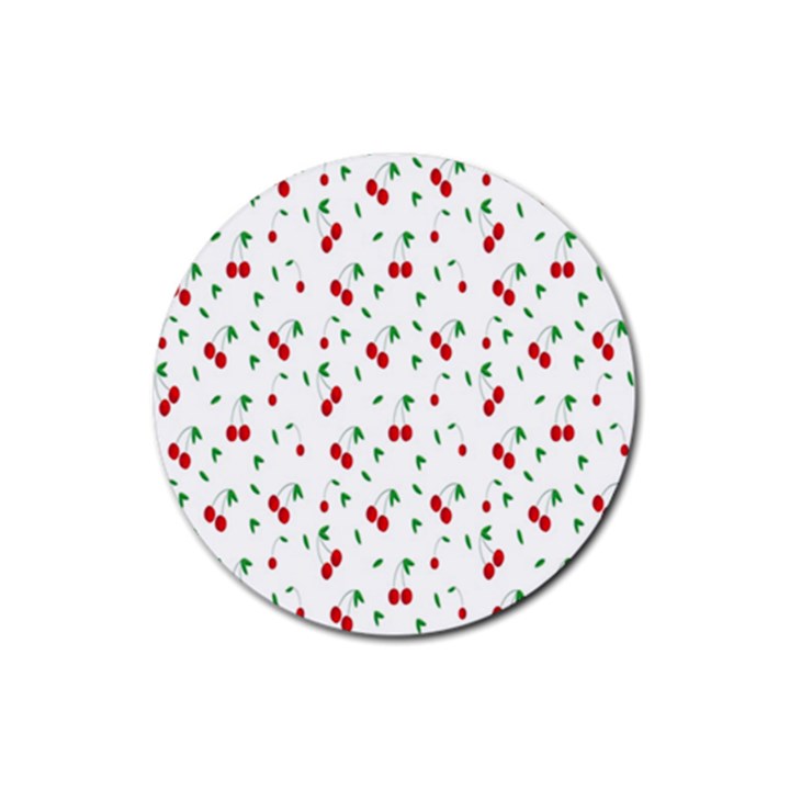 Cherries Rubber Coaster (Round)