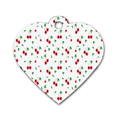 Cherries Dog Tag Heart (one Side) by nateshop