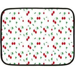 Cherries Fleece Blanket (mini) by nateshop