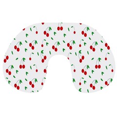 Cherries Travel Neck Pillow by nateshop