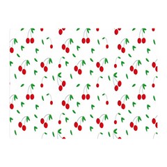 Cherries Two Sides Premium Plush Fleece Blanket (mini) by nateshop