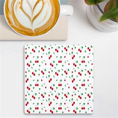 Cherries Uv Print Square Tile Coaster  by nateshop