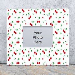 Cherries White Wall Photo Frame 5  X 7  by nateshop