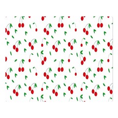 Cherries Premium Plush Fleece Blanket (large) by nateshop