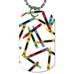 Crayons Dog Tag (Two Sides)