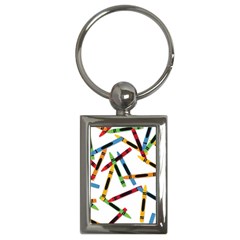 Crayons Key Chain (rectangle) by nateshop