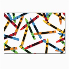 Crayons Postcards 5  x 7  (Pkg of 10)