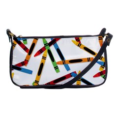 Crayons Shoulder Clutch Bag by nateshop