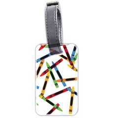 Crayons Luggage Tag (two Sides) by nateshop