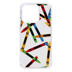 Crayons Iphone 14 Pro Tpu Uv Print Case by nateshop