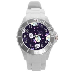 Cupcake Round Plastic Sport Watch (l) by nateshop