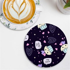 Cupcake Uv Print Round Tile Coaster by nateshop