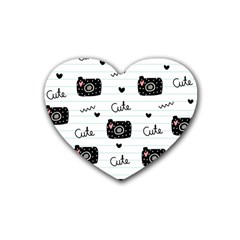 Cute-cutes Rubber Coaster (heart) by nateshop