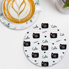 Cute-cutes Uv Print Round Tile Coaster by nateshop